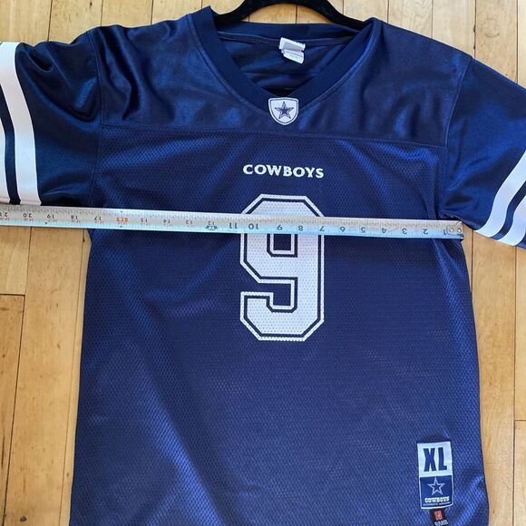 Dallas Cowboys Authentic Apparel # 9 Tony Romo Blue Jersey, Youth-XL - Picture 12 of 13